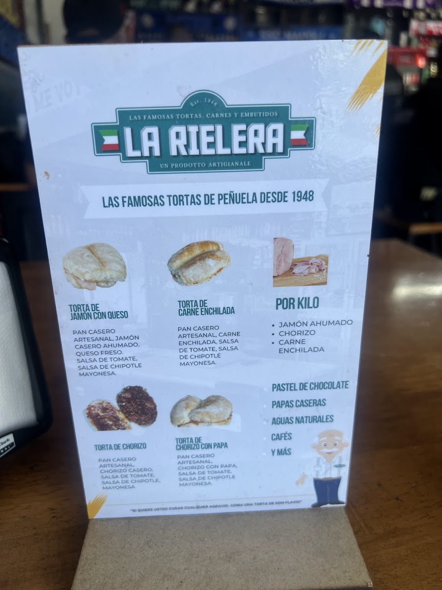 La Rielera Tortas Menu - Image 2